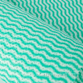 Viscose Polyster Green Color Wave Não tecido